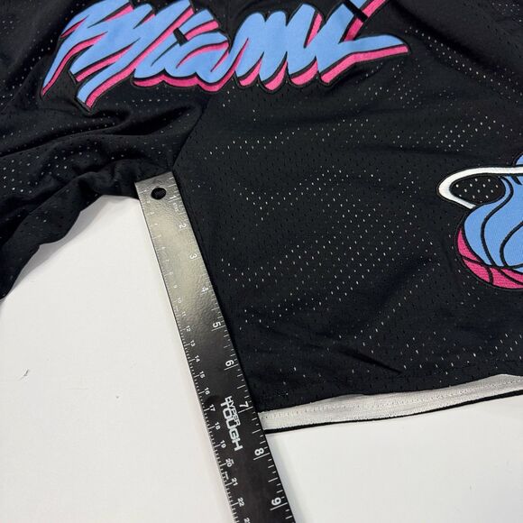 Just Don Mens Miami Heat Miami Vice Basketball Shorts Black Size S NWOT - Picture 8 of 8